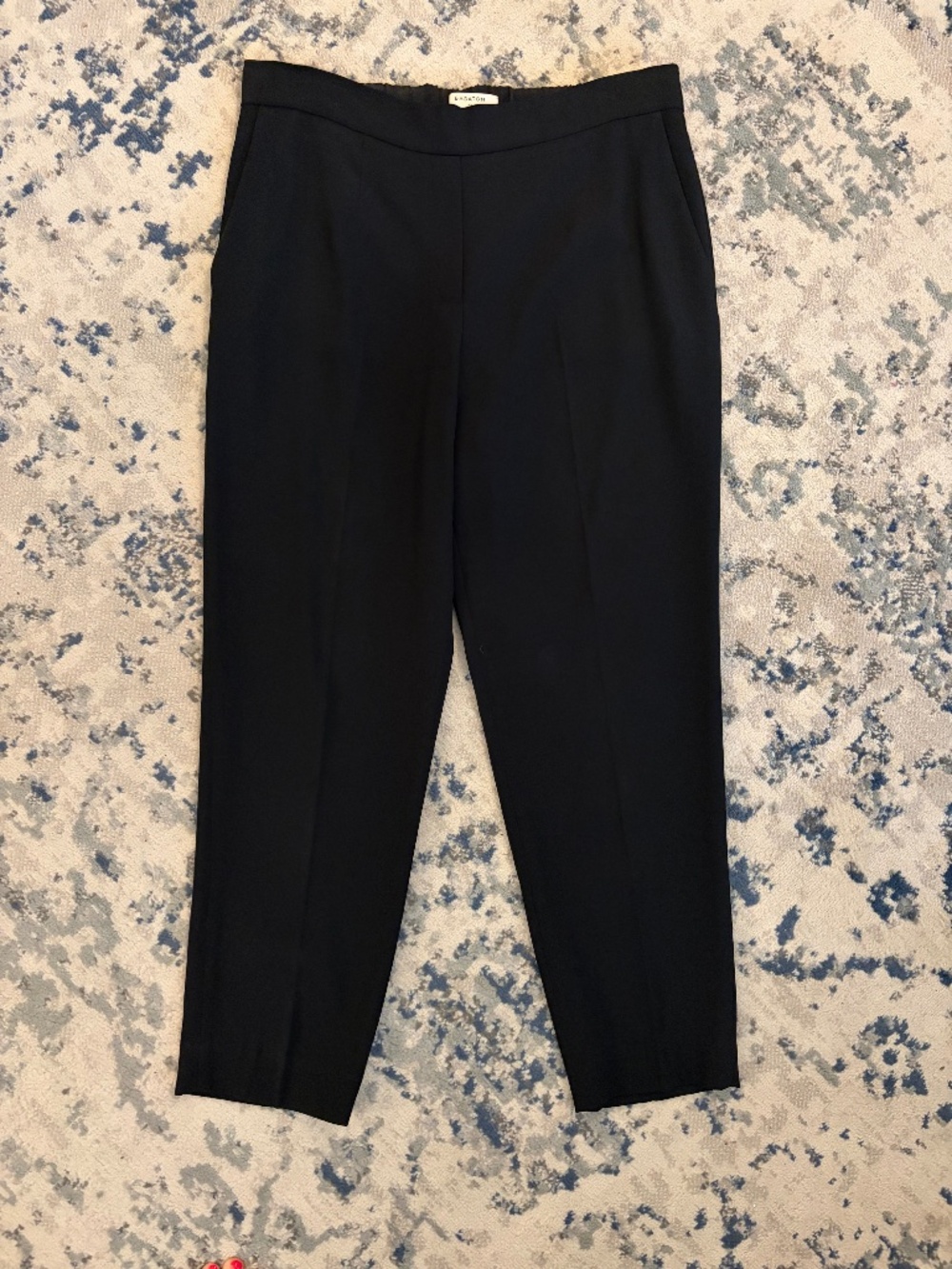 Babaton Black Cropped Dress Pants (Size 10)